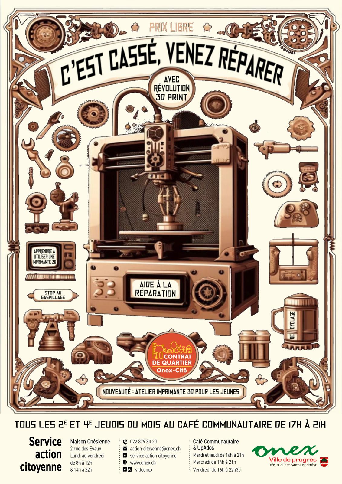 Flyer (R)Évolution 3d print — C'est cassé, venez réparer